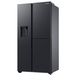 Samsung, water & ice dispenser, 627 L, height 178 cm, black - SBS Refrigerator