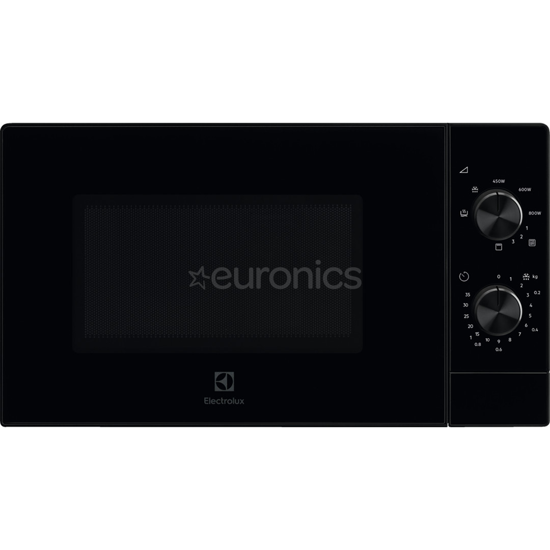 Electrolux, 20 L, 800 W, black - Microwave Oven with Grill