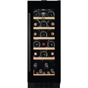 AEG 5000 Series, 20 bottles, height 82 cm, black - Built-in Wine Cooler