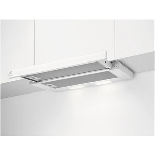 Electrolux, 410 m³/h, width 59.8 cm, white - Built-in Cooker Hood