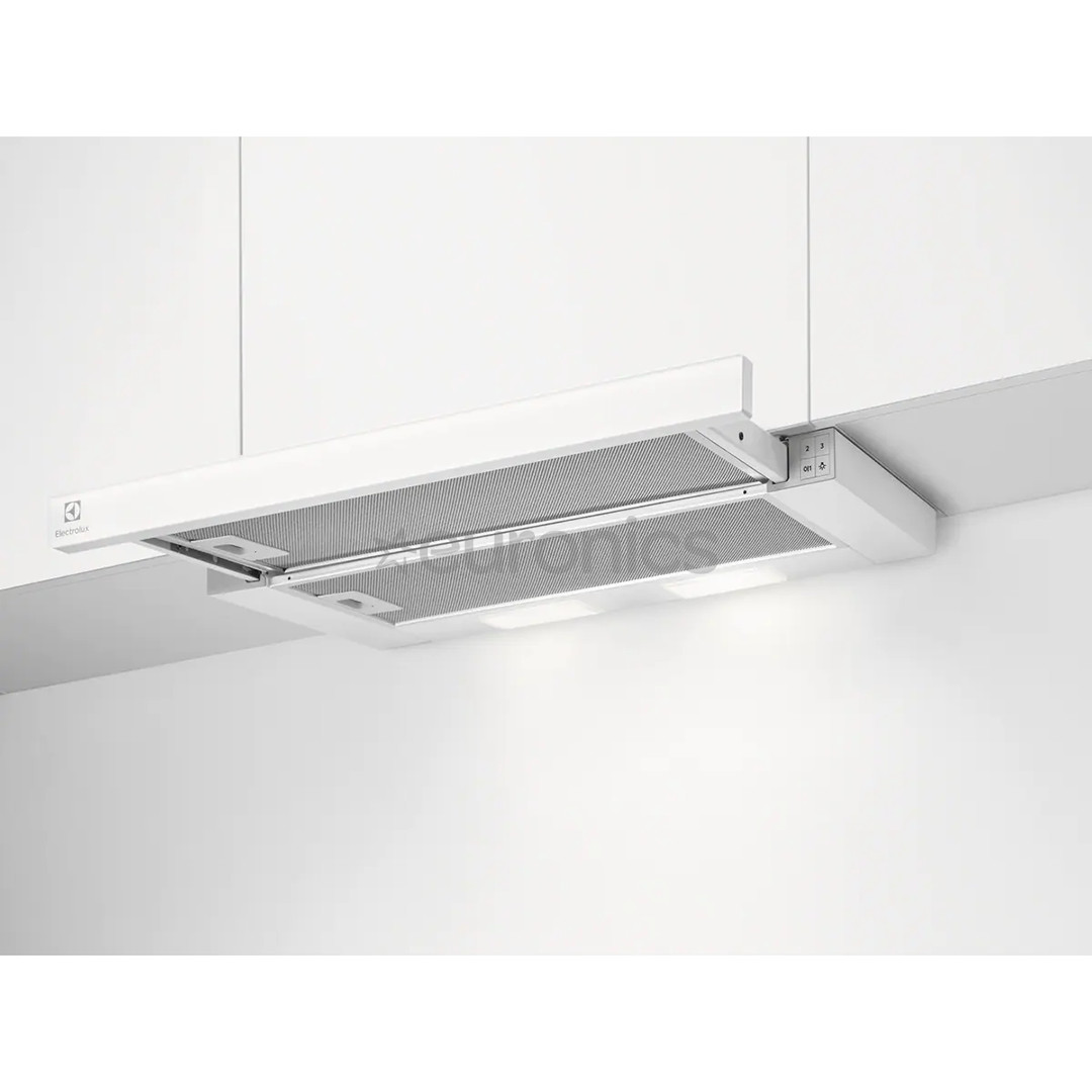 Electrolux, 410 m³/h, width 59.8 cm, white - Built-in Cooker Hood