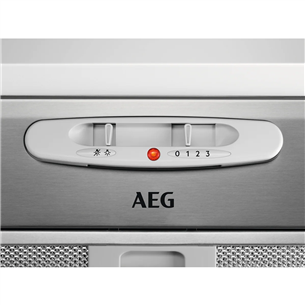 AEG, 330 м³/ч, ширина 52 см, серый - Интегрируемая вытяжка