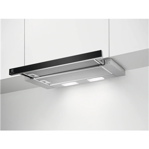 Electrolux, 410 m³/h, width 59.8 cm, grey - Built-in Cooker Hood LFP326AB