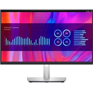 Dell P2423DE, 24'', QHD, LED IPS, LAN, USB-C, hall/must - Monitor P2423DE