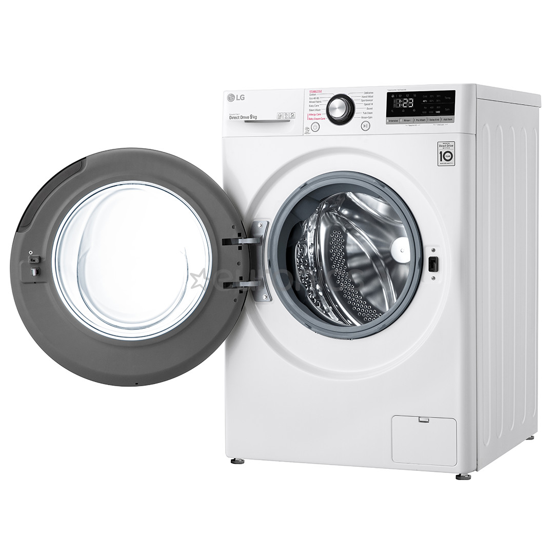 LG, 9 kg, sügavus 56,5 cm, 1400 p/min - Eestlaetav pesumasin