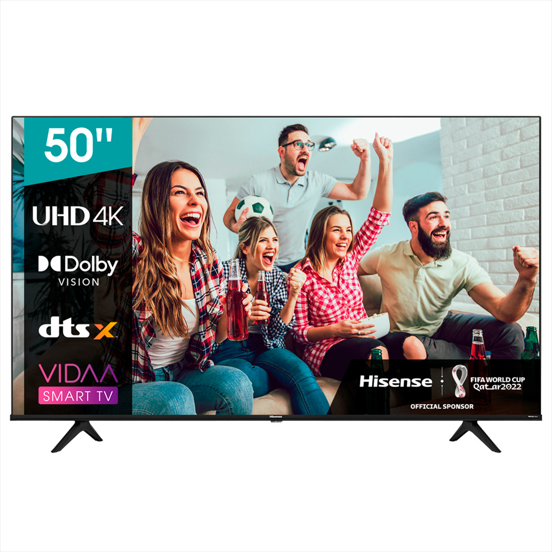 Hisense A6BG, 50'', 4K UHD, LED VA, jalad äärtes, must - Teler