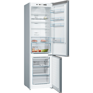 Bosch, NoFrost, 368 L, height 203 cm, inox - Refrigerator