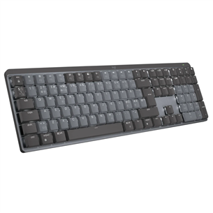 Logitech MX Mechanical, Tactile Quiet, US, must - Juhtmevaba mehaaniline klaviatuur