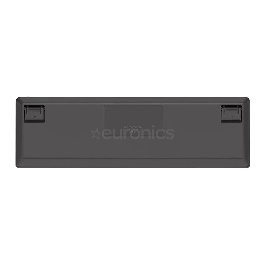 Logitech MX Mechanical, Tactile Quiet, US, must - Juhtmevaba mehaaniline klaviatuur