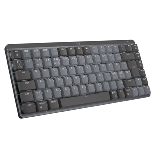 Logitech MX Mechanical Mini, Tactile, US, must - Juhtmevaba mehaaniline klaviatuur