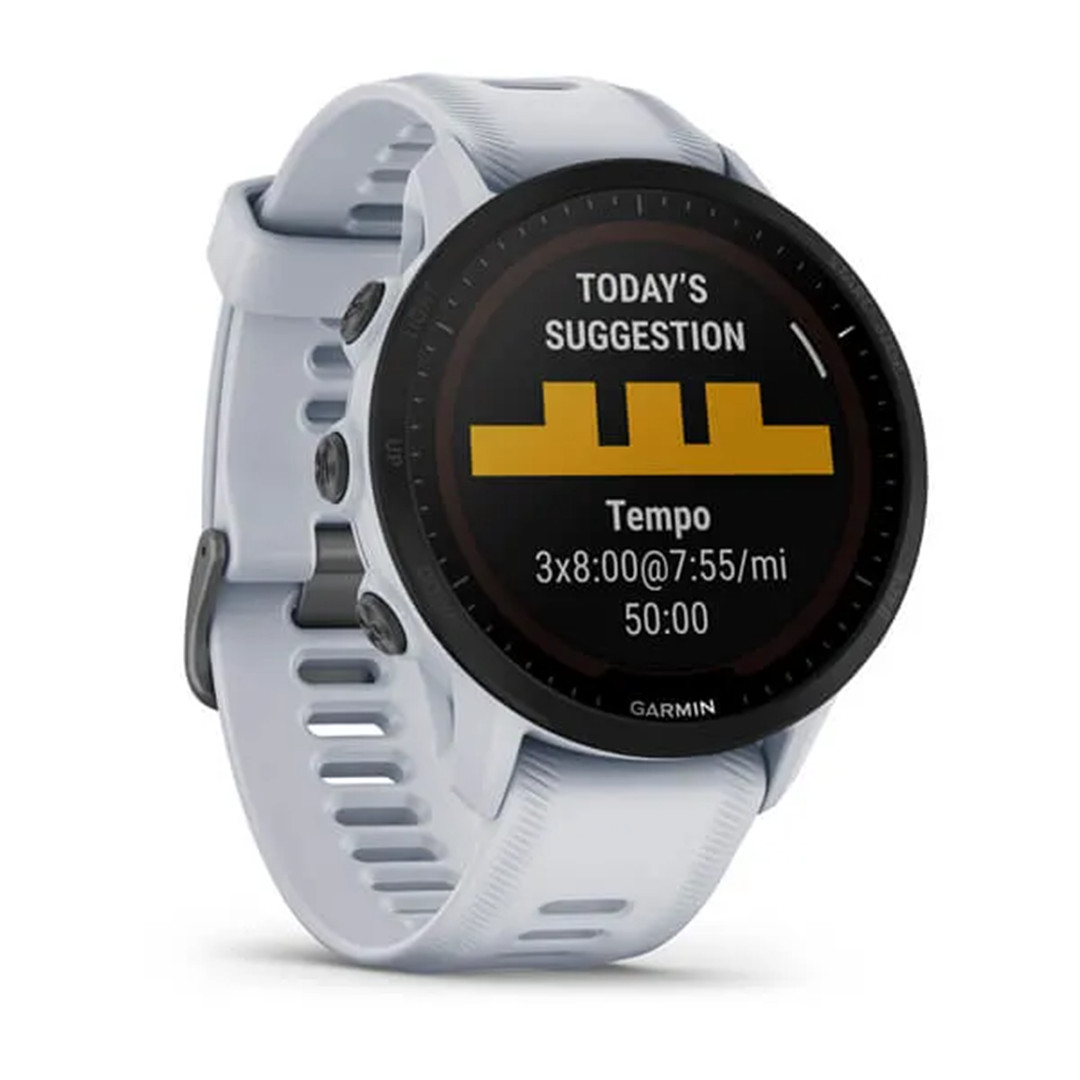 Garmin Forerunner 955 solar, белый - Спортивные часы