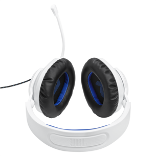 JBL Quantum 100P Console, white/blue - Headset