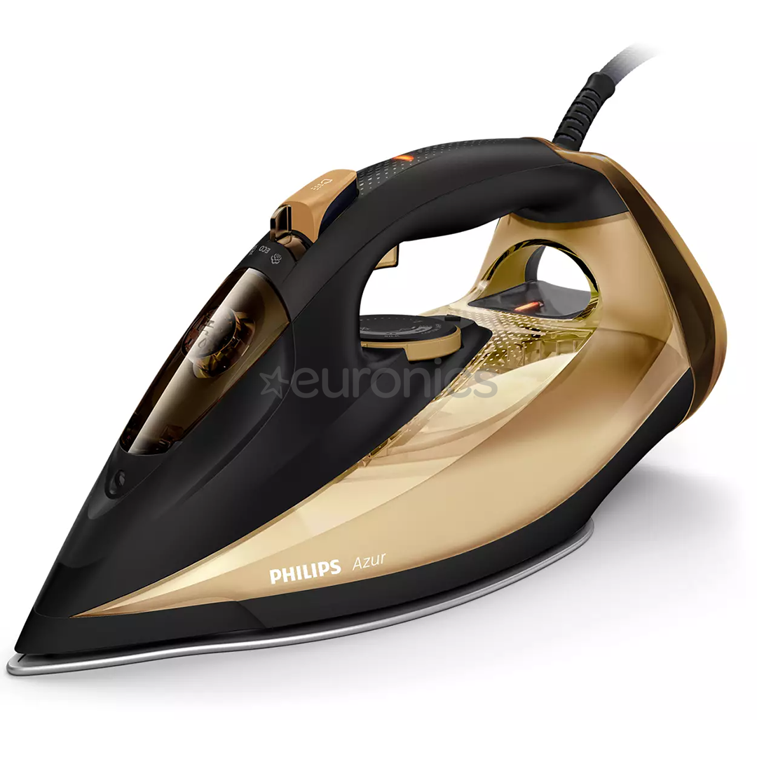 Philips Azur 7000 Series, 2500 W, black/golden - Steam Iron, GC4556/60 ...