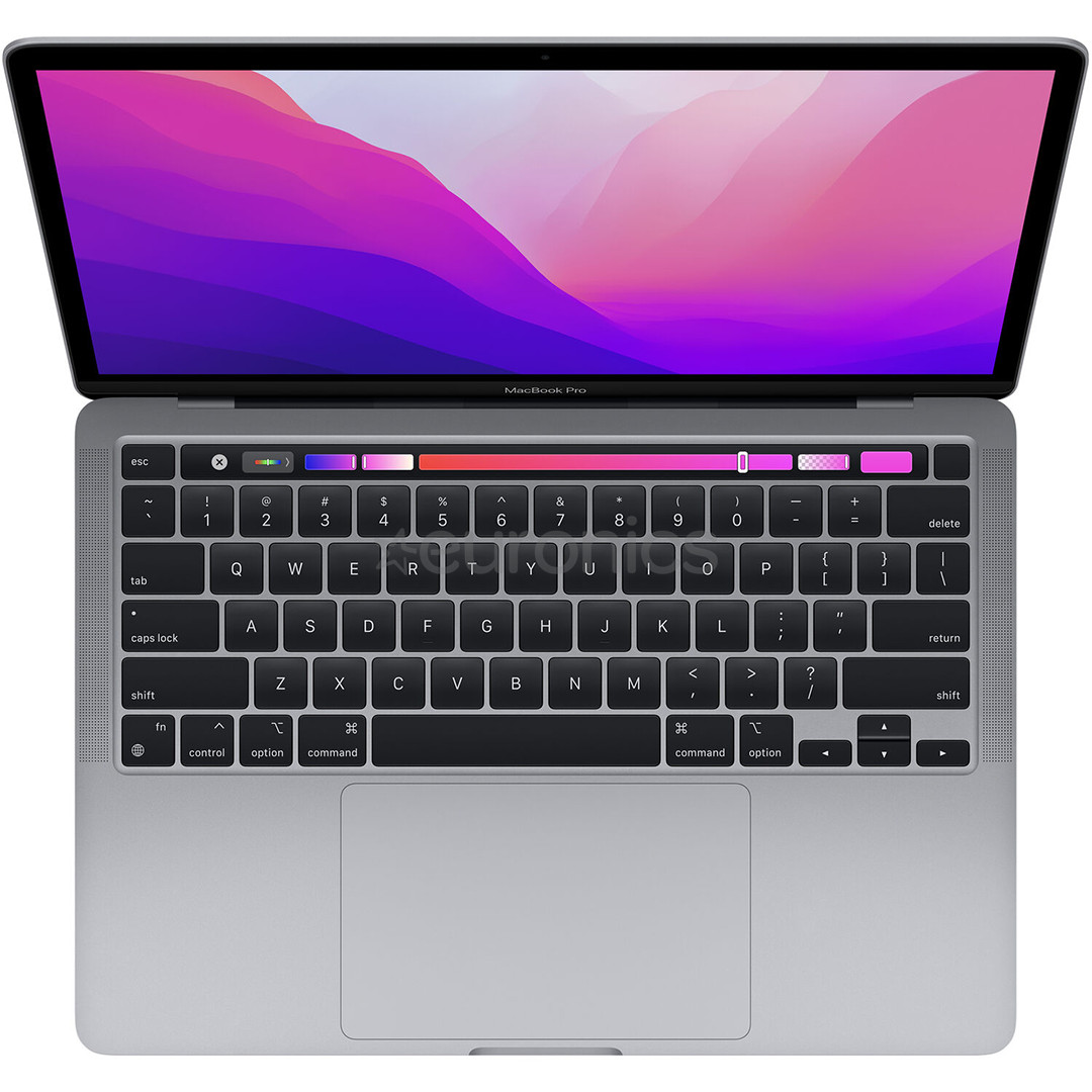 Apple MacBook Pro 13'' (2022), M2 8C/10C, 8 ГБ, 256 ГБ, ENG, серый космос - Ноутбук