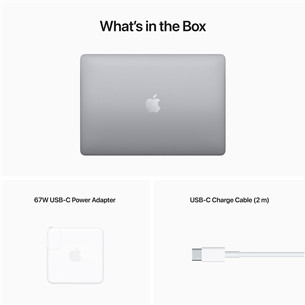 Apple MacBook Pro 13'' (2022), M2 8C/10C, 8 ГБ, 256 ГБ, ENG, серый космос - Ноутбук