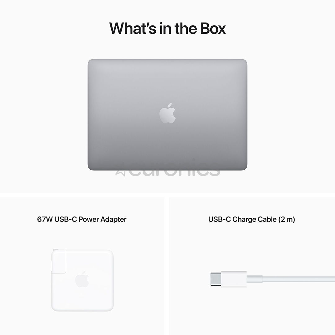 Apple MacBook Pro 13'' (2022), M2 8C/10C, 8 GB, 512 GB, RUS, space gray - Notebook