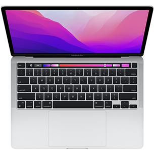Apple MacBook Pro 13'' (2022), M2 8C/10C, 8 ГБ, 256 ГБ, RUS, серебристый - Ноутбук