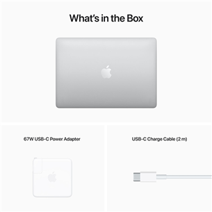 Apple MacBook Pro 13'' (2022), M2 8C/10C, 8 GB, 256 GB, RUS, hõbedane - Sülearvuti