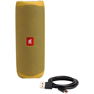 JBL Flip 5, yellow - Portable wireless speaker