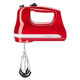 KitchenAid, 6 kiirust, punane - Käsimikser