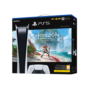 Sony PlayStation 5 + Digital Horizon, 825 ГБ, белый/черный - Игровая приставка