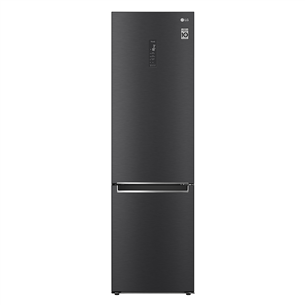 LG GBB7 Series, NoFrost, 384 L, height 203 cm, black - Refrigerator GBB72MCDGN.AMCQEUR