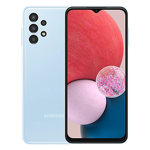 Samsung Galaxy A13, 128 ГБ, голубой - Смартфон SM-A137FLBKEUE