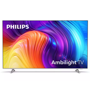 Philips The One PUS8807, 75", 4K UHD, LED LCD боковые ножки, серебристый - Телевизор