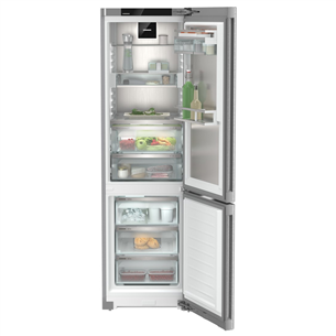 Liebherr, NoFrost, 363 L, height 202 cm, inox - Refrigerator