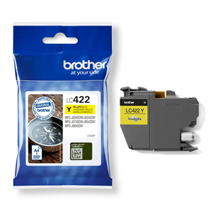 Brother LC422BK, yellow - Ink cartridge LC422Y