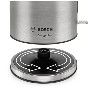 Bosch DesignLine, 1.7 L, roostevaba teras - Veekeetja