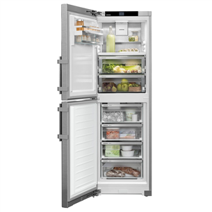 Liebherr, NoFrost, 314 L, height 186 cm, silver - Refrigerator