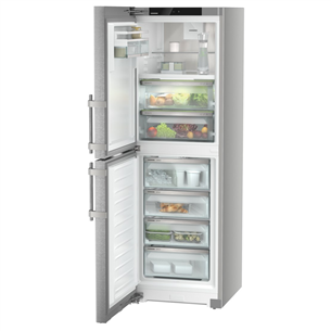 Liebherr, NoFrost, 314 L, height 186 cm, silver - Refrigerator