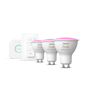 Philips Hue Starter Kit, GU10, 3 tk, valge - Nutivalgusti komplekt