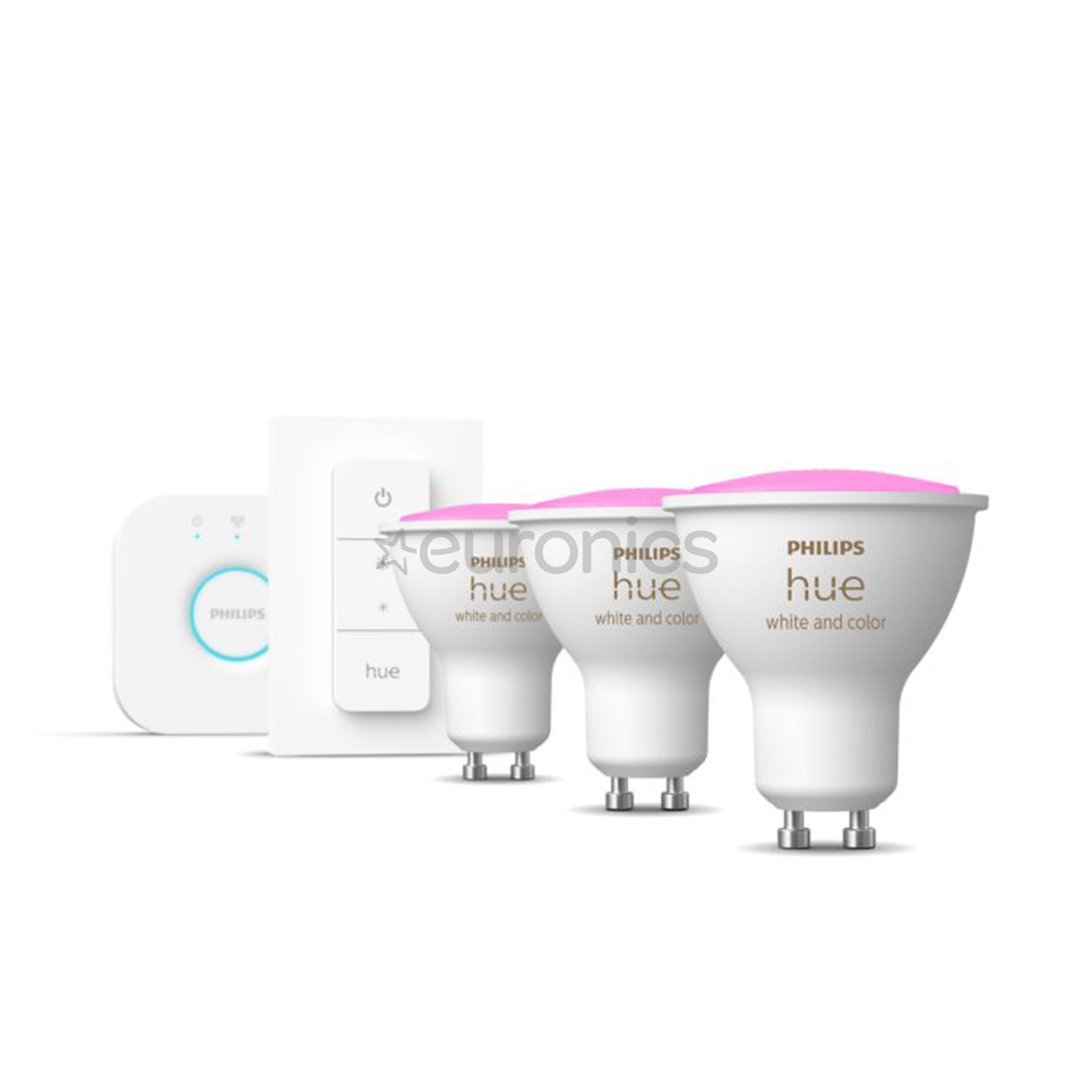 Philips Hue Starter Kit GU10, 3 шт., белый - Комплект умных ламп