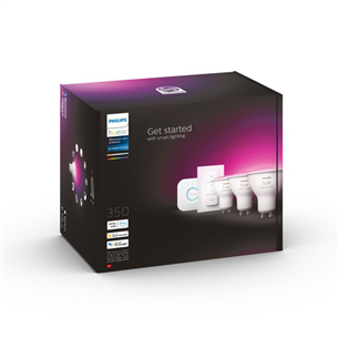 Philips Hue Starter Kit, GU10, 3 tk, valge - Nutivalgusti komplekt