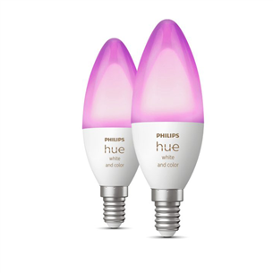 Philips Hue White and Color, E14, 2 tk, värviline - Nutivalgusti 929002294205