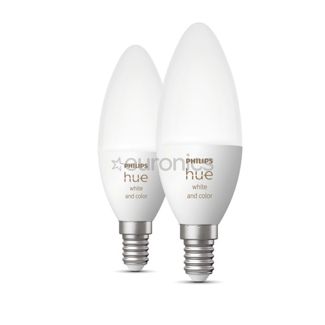 Philips Hue White and Color, E14, 2 pcs, color - Smart Light