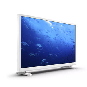 Philips, 24", HD, LED LCD, jalad äärtes, valge - Teler