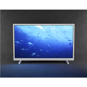 Philips, 24", HD, LED LCD, jalad äärtes, valge - Teler