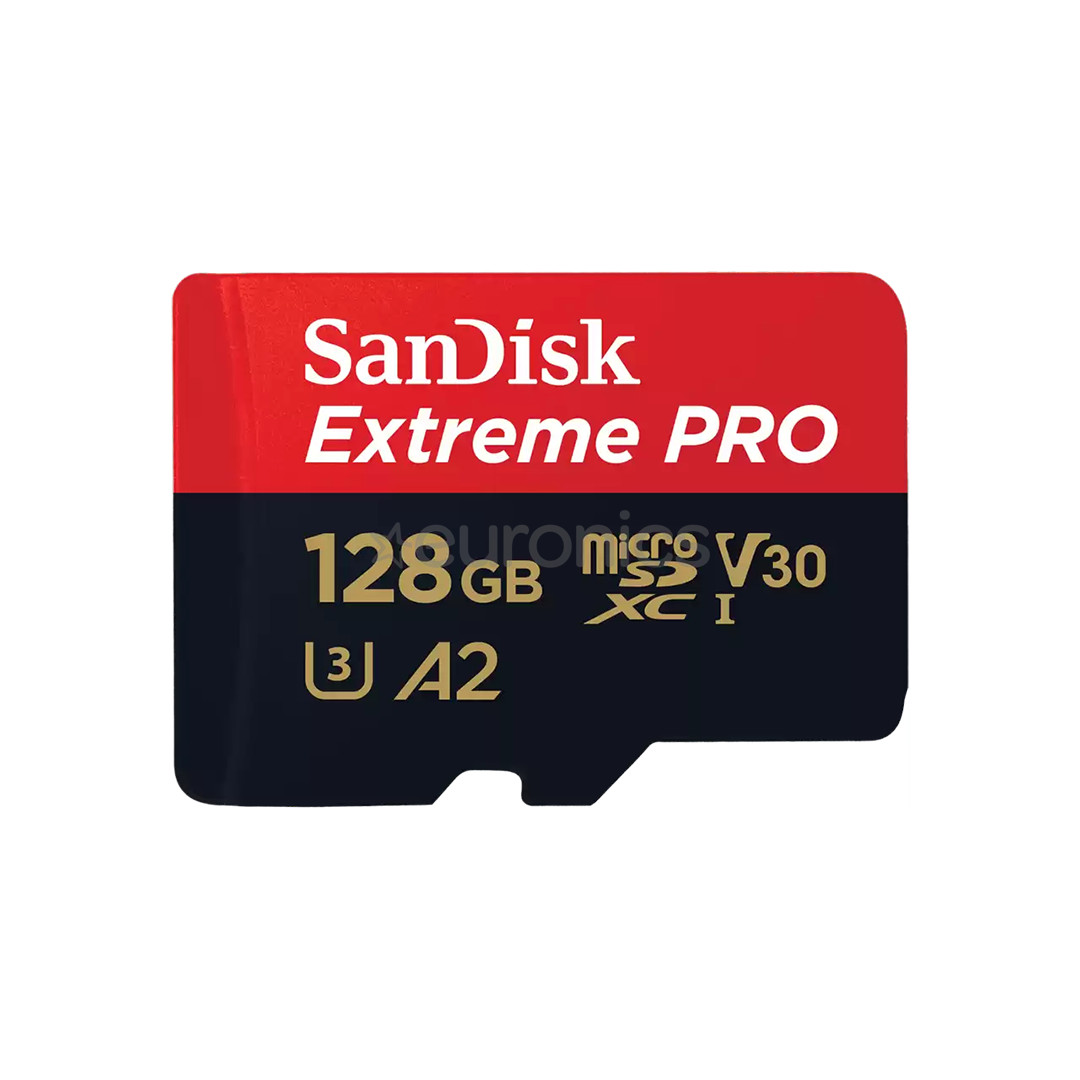 SanDisk Extreme Pro UHS-I, microSD, 128 ГБ - Карта памяти и
