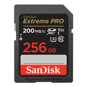 SanDisk Extreme Pro UHS-I, SDXC, 256 GB, must - Mälukaart SDSDXXD-256G-GN4IN