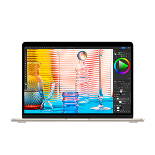 Apple MacBook Air 13 (2022), M2 8C/10C, 8 ГБ, 256 ГБ, SWE, золотистый - Ноутбук