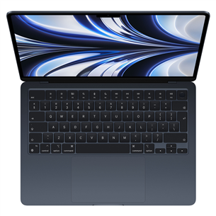 Apple MacBook Air 13" (2022), M2 8C/8C, 8 GB, 256 GB, SWE, must - Sülearvuti