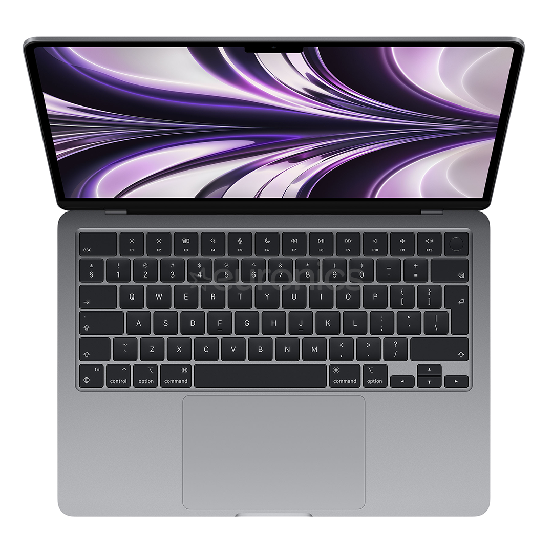 Apple MacBook Air 13 (2022), M2 8C/10C, 8 ГБ, 512 ГБ, ENG, серый - Ноутбук
