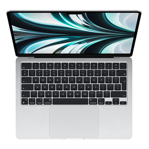 Apple MacBook Air 13" (2022), M2 8C/8C, 8 GB, 256 GB, RUS, hõbedane - Sülearvuti