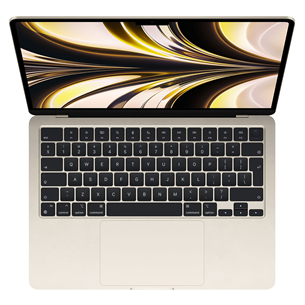 Apple MacBook Air 13" (2022), M2 8C/10C, 8 GB, 512 GB, SWE, kuldne - Sülearvuti
