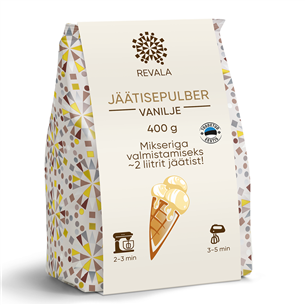 Revala, vanilla, 400 g - Ice cream powder for mixer 4745010242014