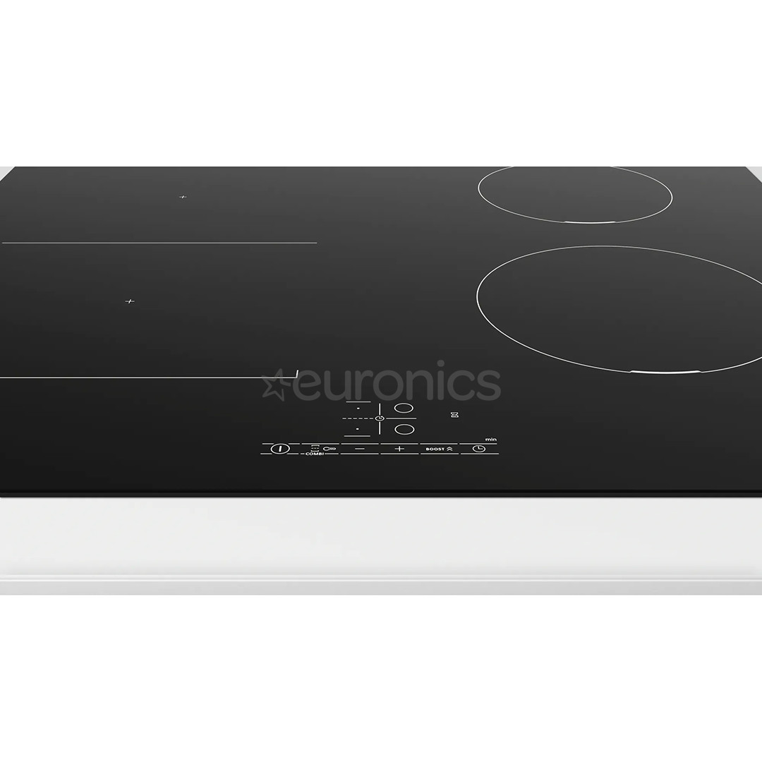Bosch Serie 4, CombiZone, width 59.2 cm, frameless, black - Built-in Induction Hob