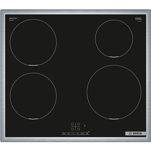 Bosch, laius 58,3 cm, terasraamiga, must - Integreeritav induktsioonpliidiplaat